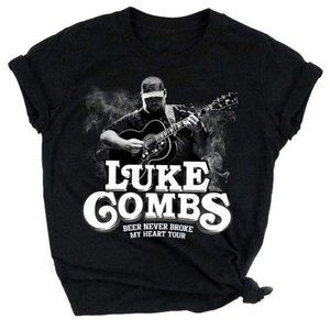 Luke Combs Beer Never Broke My Heart Tour Unisex T-Shirt- Country Music Shirt